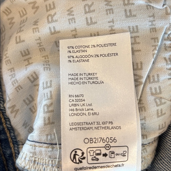 We the Free Love Bomb Flare Jeans Size 28 NWT NEW Free People Dynamite Color - Picture 15 of 15